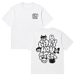 [CHOOMTOUR] Babymonster Character Raglan HTCT1008 BabyMonster T-Shirts