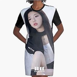 RUKA LIKE THAT Babymonster Graphic T-Shirt Dress