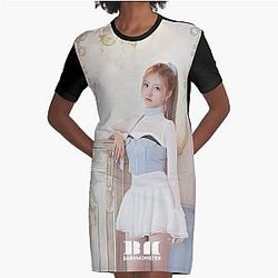 RAMI FOREVER LIKE THAT SHEESH Babymonster Graphic T-Shirt Dress