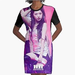 Ahyeon Babymonster Graphic T-Shirt Dress