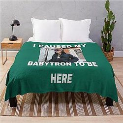 BabyTron I Paused My Baby Smoove C  Throw Blanket