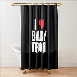 I Love BabyTron Shower Curtain