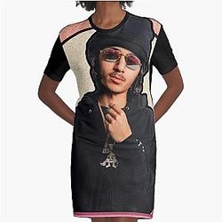 Babytron Abstract Graphic Design Poster Graphic T-Shirt Dress