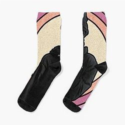 Babytron Abstract Graphic Design Poster Socks