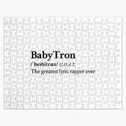Babytron Underground Hip Hop Rap  Greatest lyric rapper alive Jigsaw Puzzle