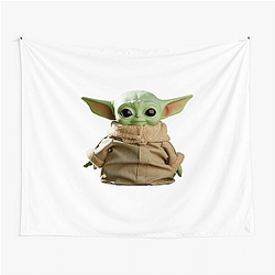 Baby Yoda Cute Galaxy icon Baby Yoda Tapestries