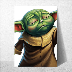 Baby Yoda Mando Loyal protector Baby Yoda Posters