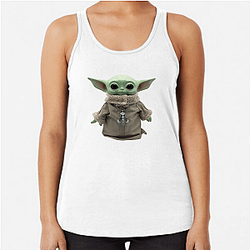 Baby Yoda Force Telekinetic lift Baby Yoda Tank Tops