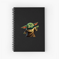 Baby Yoda Mando Loyal protector Baby Yoda Notebook
