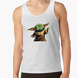 Baby Yoda Mando Loyal protector Baby Yoda Tank Tops