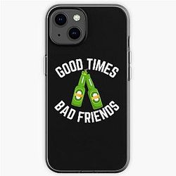 Good Times Bad Friends Vintage Mens Boys iPhone Soft Case Official Merch RB1111