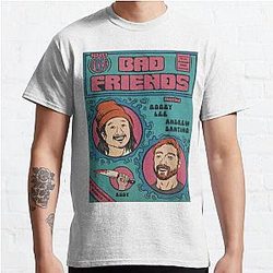 Bad Friends T-shirts - Bad Friends Printed Classic T-shirt