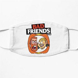BAD FRIENDS PODCAST - BOBBY LEE - ANDREW SANTINO Flat Mask Official Merch RB1111