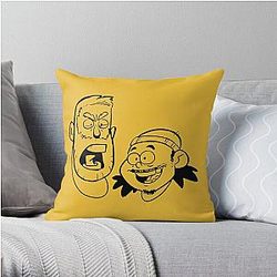 BAD FRIENDS PODCAST - BOBBY LEE - ANDREW SANTINO Throw Pillow Official Merch RB1111