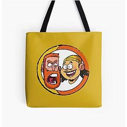 BAD FRIENDS PODCAST - BOBBY LEE - ANDREW SANTINO All Over Print Tote Bag Official Merch RB1111