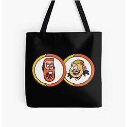 BAD FRIENDS PODCAST - BOBBY LEE - ANDREW SANTINO All Over Print Tote Bag Official Merch RB1111