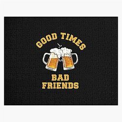 Bad Friends Puzzles - GOOD TIMES Bad Friends Essential T-Shirt Jigsaw Puzzle