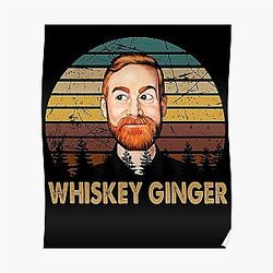 Bad Friends Posters – Andrew Santino Whiskey Ginger Retro Poster