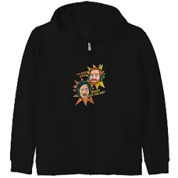 Bad Friends Cartoon Poster Zipped Hoodie