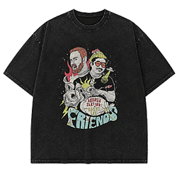 Andrew Santino & Bobby Lee DTNK1706 Washed Bad Friends T-Shirts