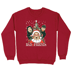 Bad Friends Rudy Home Alone Crewneck Red Sweatshirt