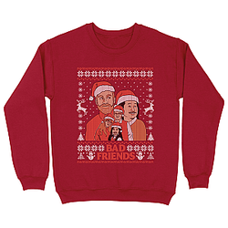 Bad Friends Family Holiday Crewneck Sweatshirt