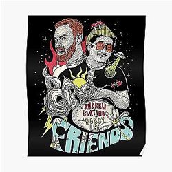 Bad Friends Posters - Andrew Santino &amp; Bobby Lee Fan Art Poster