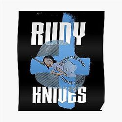 Bad Friends Posters - Rudy Knives Take A Nap Poster