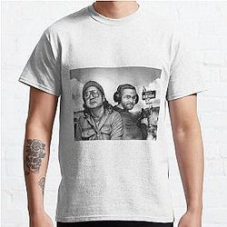 Bad Friends T-Shirts - Bad Friends White and Black Printing T-Shirt