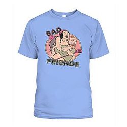 Bad Friends Podcast T-Shirts - Andrew Santino Piggy Back Bad Friends Podcast T-shirt