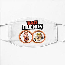 Bad Friends Face Masks - Bobby Lee &amp; Andrew Santino Flat Mask