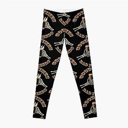 Bad Friends Leggings - Good times Bad Friends quote with mugs of beer Leggings