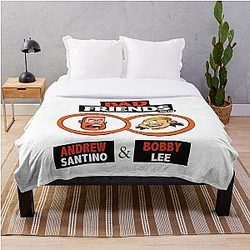 Bad Friends Blanket - Bobby Lee &amp; Andrew Santino Throw Blanket