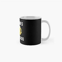 Bad Friends Mugs - Good Times Bad Friends Retro Mens Boys Classic Mug