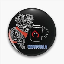 BadBoyHaLo Pins - BadBoyHalo dog Pin RB0206