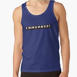 BadBoyHaLo Tank Tops - "Language!"-BadBoyHalo Tank Top RB0206