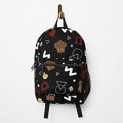 BadBoyHaLo Backpacks - BadBoyHalo Inspired Bowling Alley Carpet Design Backpack RB0206