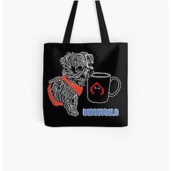 BadBoyHaLo Bags - BadBoyHalo dog All Over Print Tote Bag RB0206