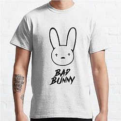 Bad Bunny T-Shirts - Bad Bunny Logo Classic T-Shirt