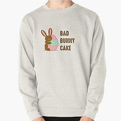 Bad Bunny Sweatshirts -  Bad Bunny Cake Pullover Sweatshirt