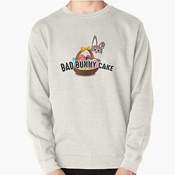 Bad Bunny Sweatshirts -  Bad Bunny Cake Pullover Sweatshirt