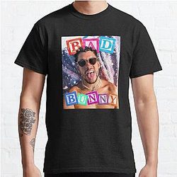 Bad Bunny T-Shirts - Bad Bunny Beach Glow  Classic T-Shirt