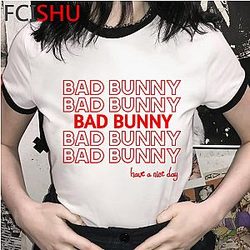Bad Bunny T-Shirts - Bad Bunny Have A Nice Day T Shirt
