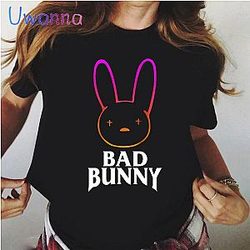 Bad Bunny T-Shirts - Rabit Logo T Shirt Women