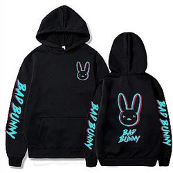 Hot Fashion Bad Bunny Hip Hop Pullover Hoodies