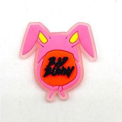 Cartoon Singer Bad Bunny Croc Charm Graphic Accessory