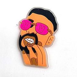 Cartoon Singer Bad Bunny Croc Charm Accessory