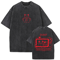 Washed Vintage World Tour 2026 Red Fog DTMF DTNK2403 Bad Bunny T-Shirts