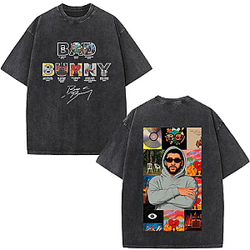 Washed Vintage World Tour 2026 So Cool DTMF DTNK2403 Bad Bunny T-Shirts
