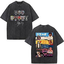 Washed Vintage World Tour 2026 On Verano Sin Ti DTMF DTNK2403 Bad Bunny T-Shirts